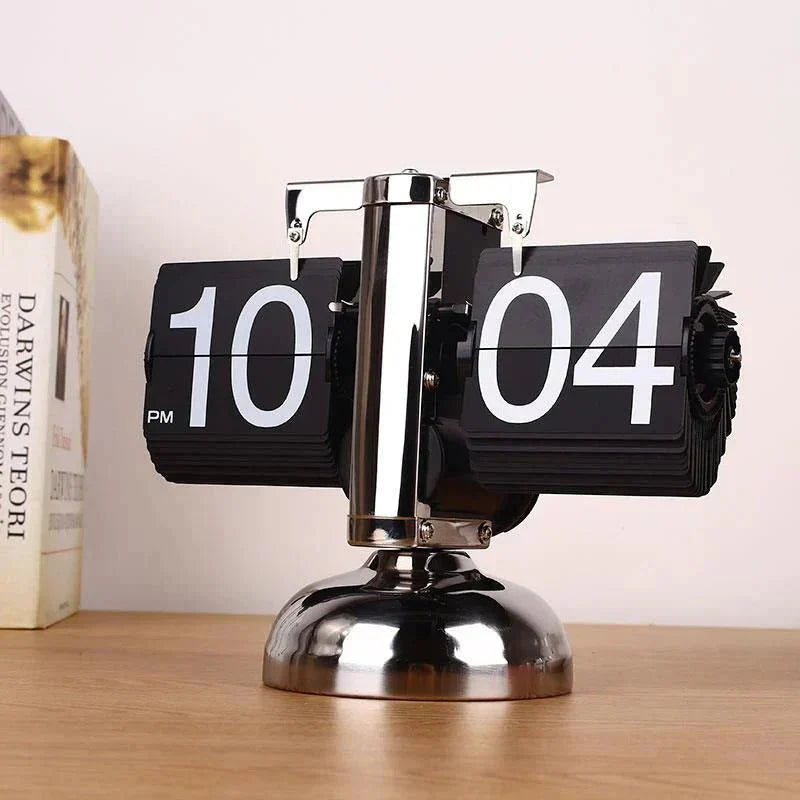 Ceas de Perete Modern Flip cu Design Vintage pentru Acasă 2