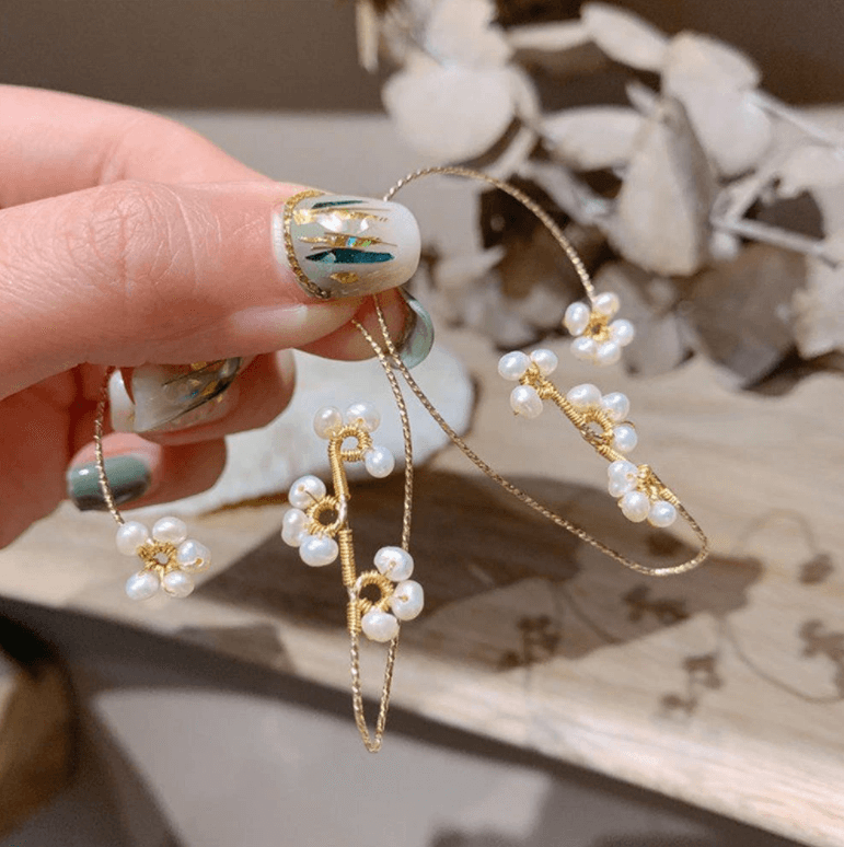 Cercei Cu Clips Florale Art