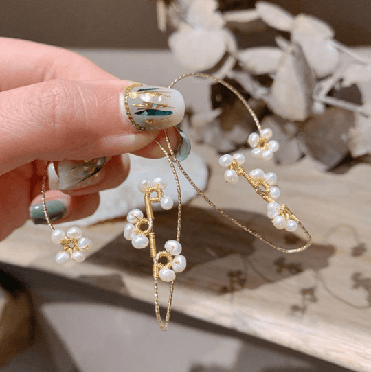Cercei Cu Clips Florale Art