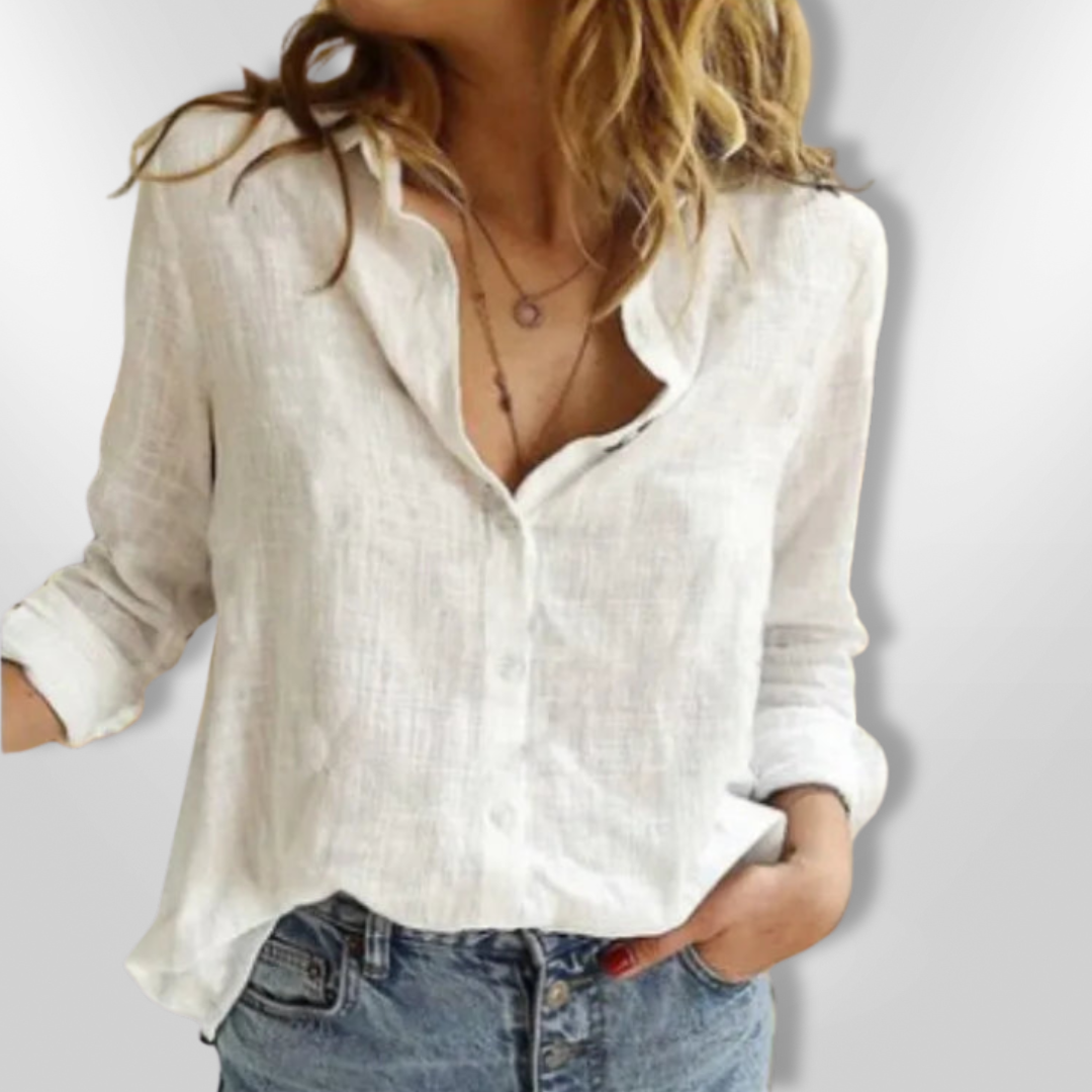 Chemise Femme Boutonnée Imprimé Oiseaux Coton 7