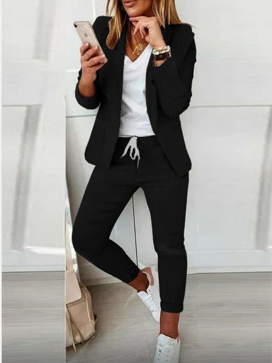Variant image for Kvinders Blazer Sæt Elegant Uldmix-14