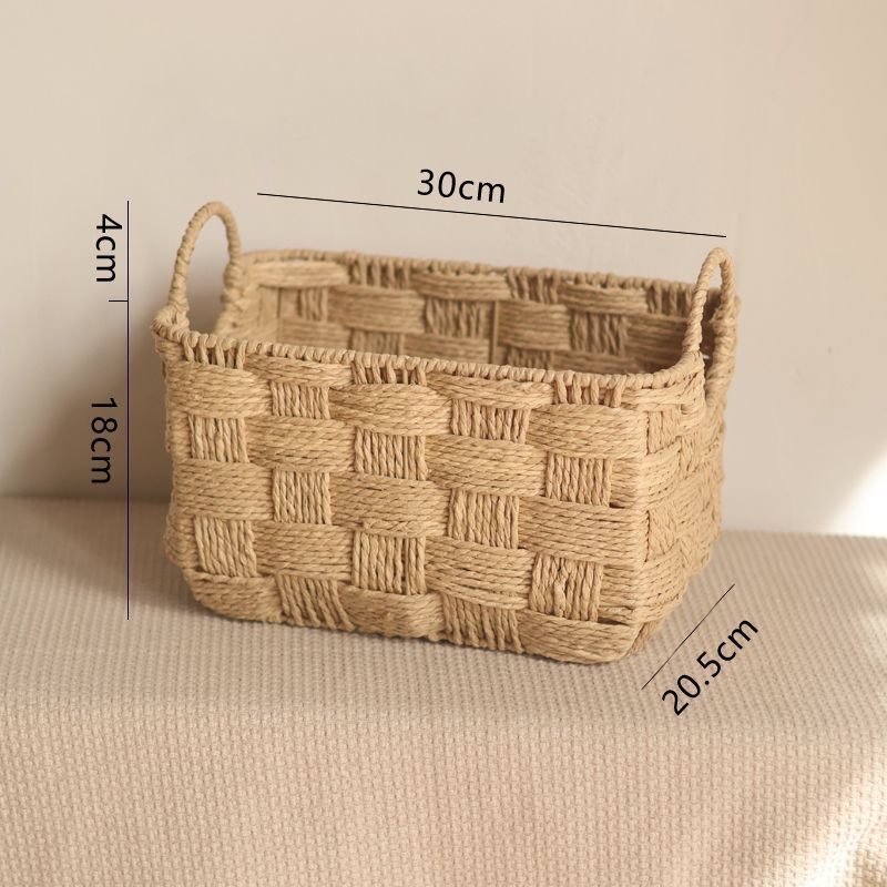 Coș Depozitare Manual Multifuncțional pentru Organizare Rustic 0