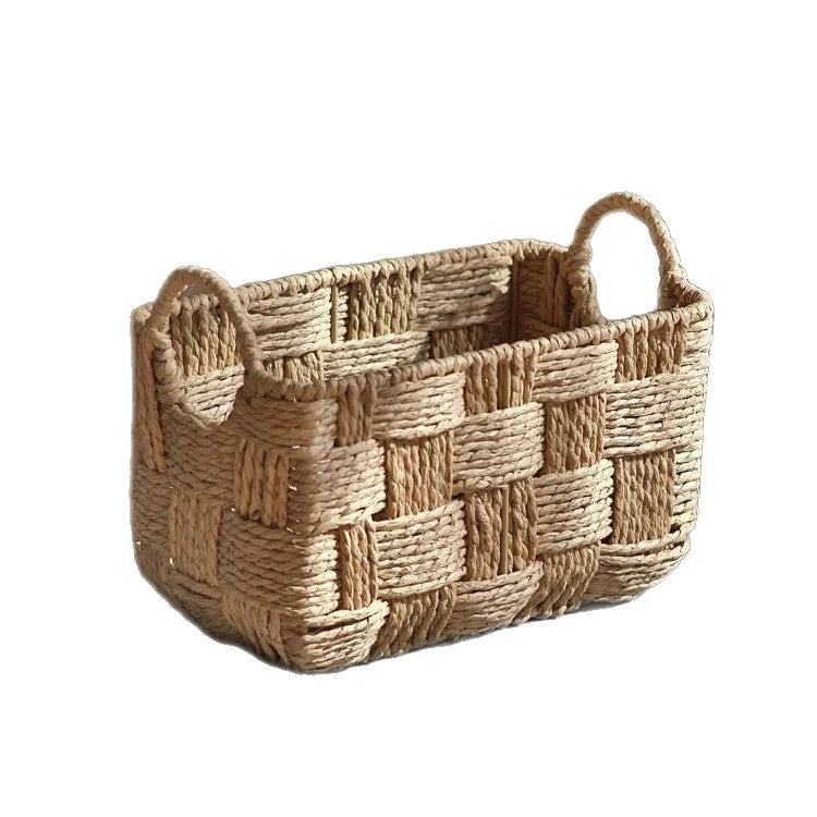 Coș Depozitare Manual Multifuncțional pentru Organizare Rustic 5