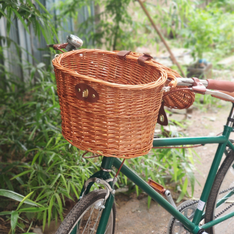 Coș Frontal pentru Bicicletă cu Montare Rapidă și Design Clasic 2