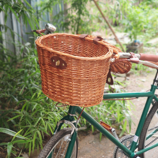 Coș Frontal pentru Bicicletă cu Montare Rapidă și Design Clasic 2