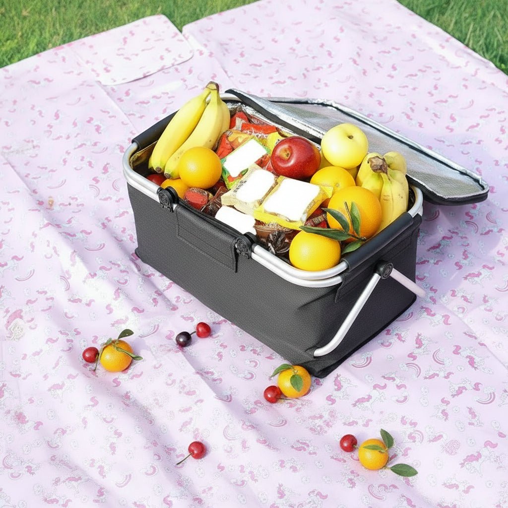 Coș Picnic Pliabil pentru Activități în Aer Liber cu Capacitate de 18L 4