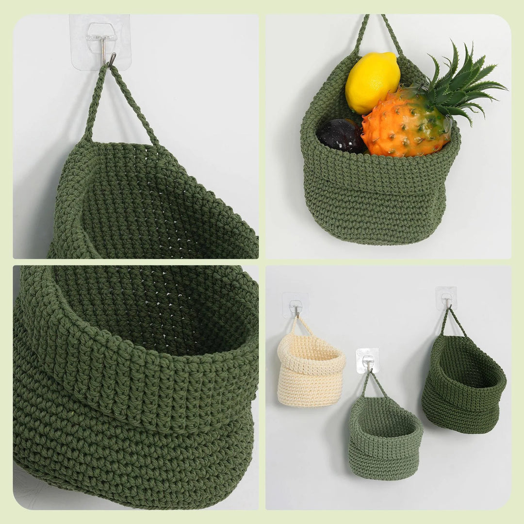 Coș de depozitare țesut manual unisex cu design artizanal 2