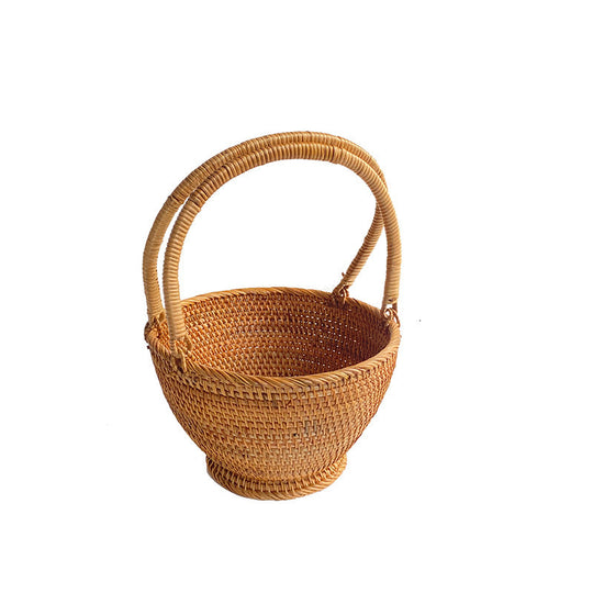 Coș pentru femei din rattan realizat manual 0