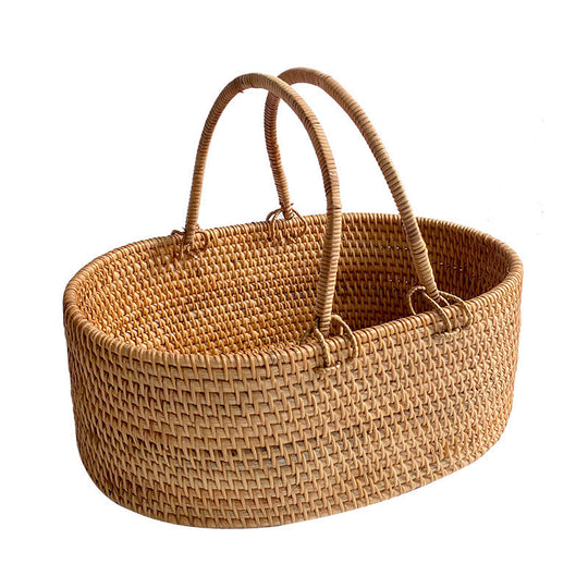 Coș pentru femei din rattan realizat manual 2