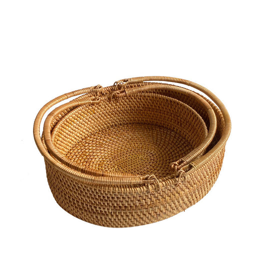 Coș pentru femei din rattan realizat manual 3