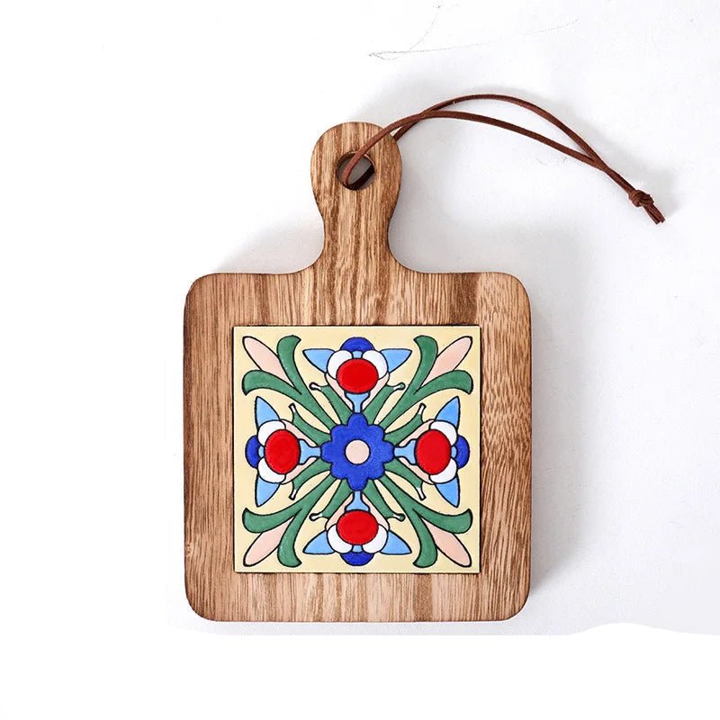 Coaster din lemn pentru accente rustice 4