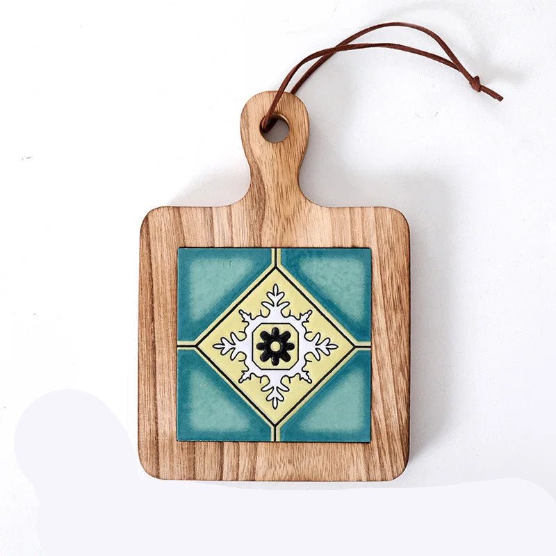 Coaster din lemn pentru accente rustice 5