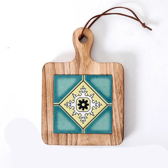 Coaster din lemn pentru accente rustice 5