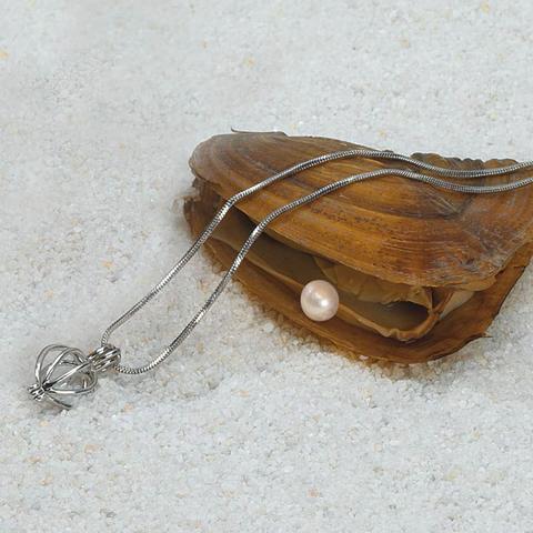 Colier Natural Cu Perle De Stridie