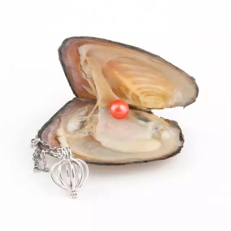 Colier Natural Cu Perle De Stridie