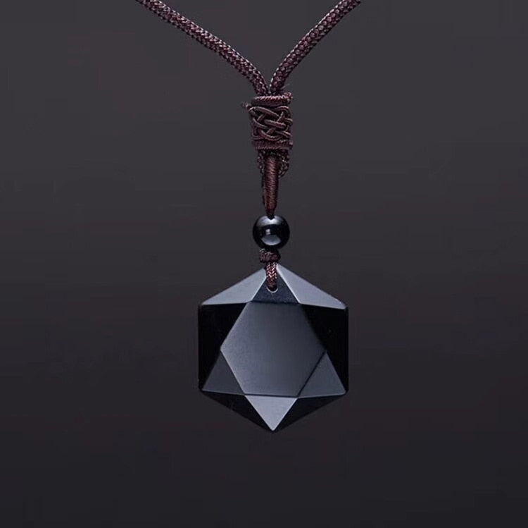 Colierul Metafizic Cu Obsidian Tibetan