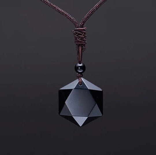 Colierul Metafizic Cu Obsidian Tibetan