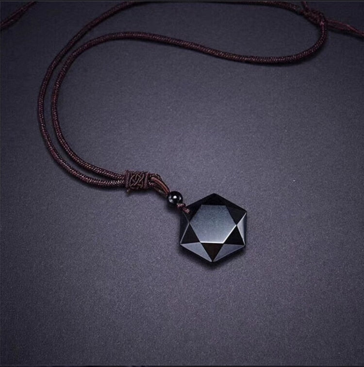Colierul Metafizic Cu Obsidian Tibetan
