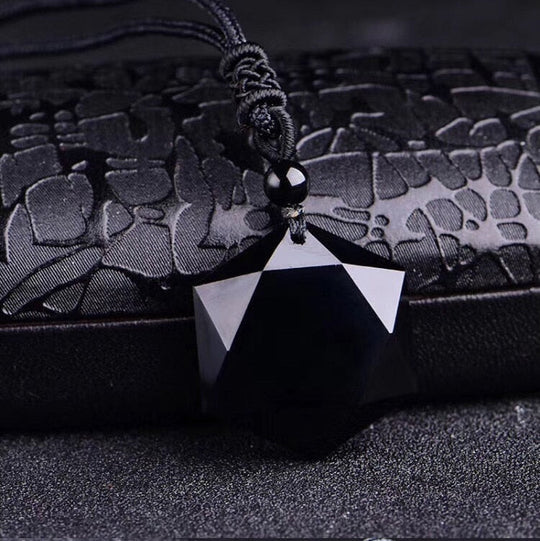 Colierul Metafizic Cu Obsidian Tibetan