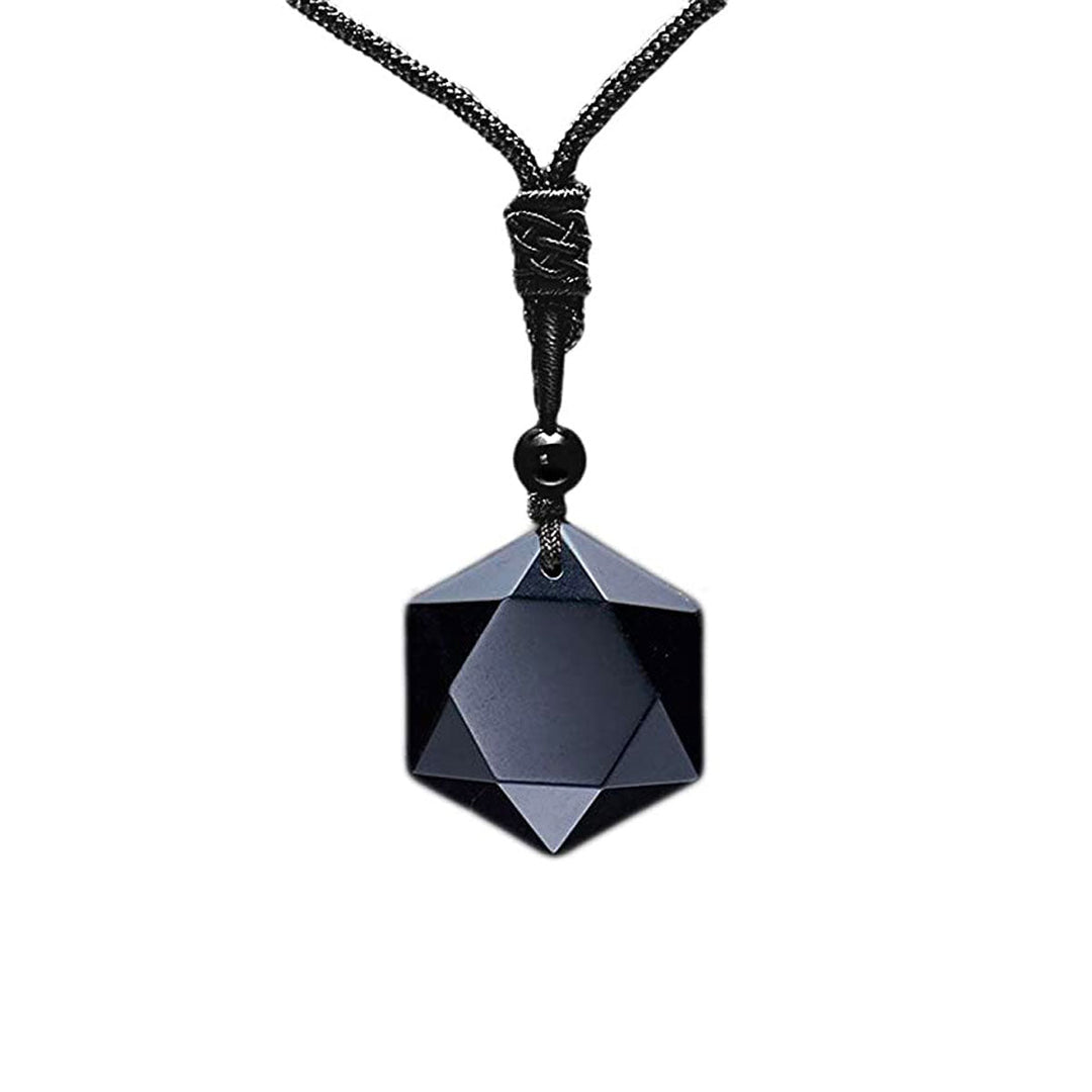 Colierul Metafizic Cu Obsidian Tibetan