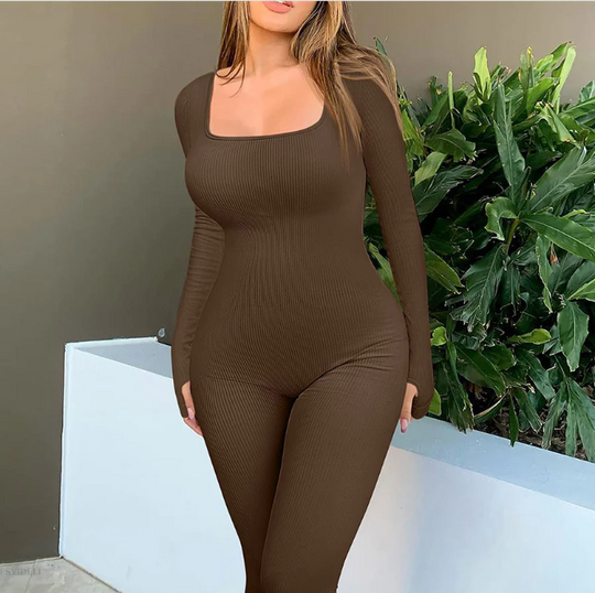 Costum de yoga pentru femei, ajustat, din poliester moale și elastic