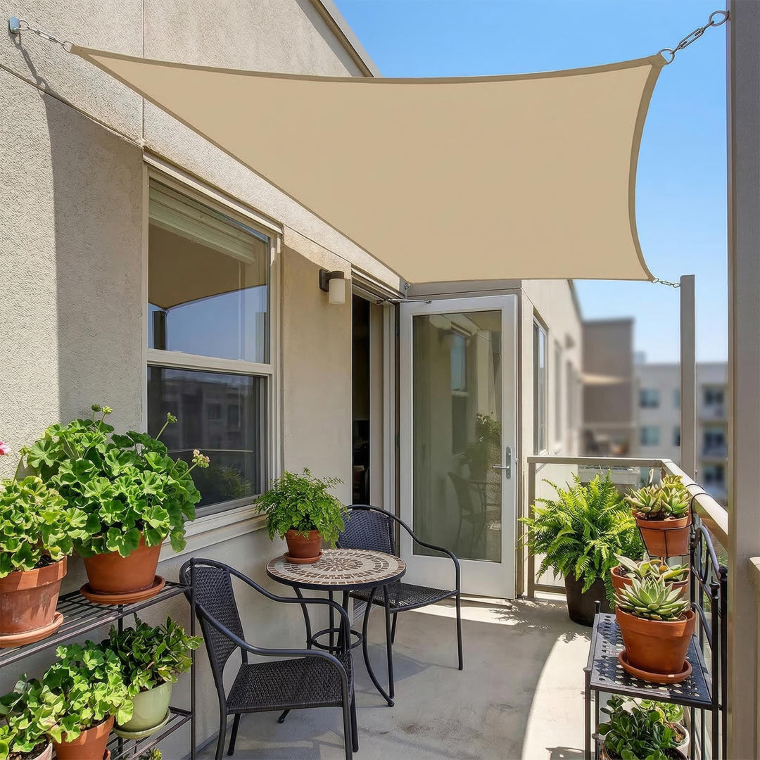 Copertină Terasă Dreptunghiulară Rezistentă la Apă pentru Balcon și Grădină 1