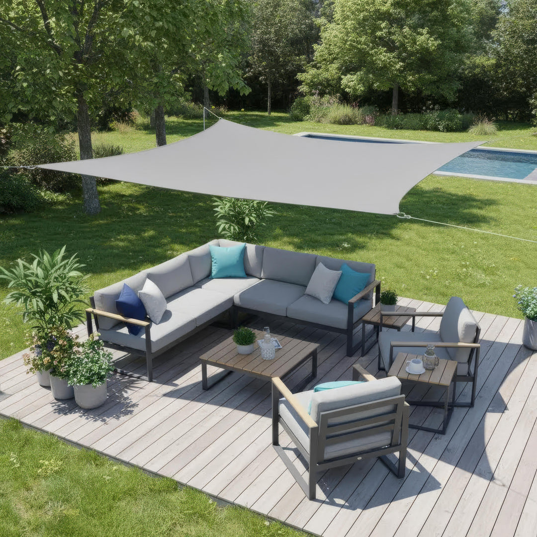 Copertină Terasă Dreptunghiulară Rezistentă la Apă pentru Balcon și Grădină 2