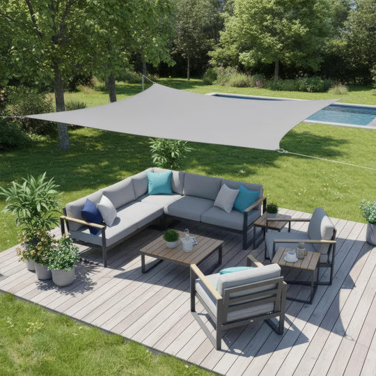 Copertină Terasă Dreptunghiulară Rezistentă la Apă pentru Balcon și Grădină 2