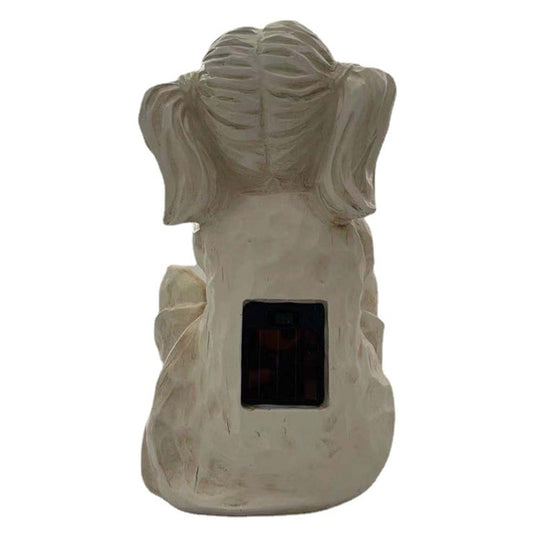 Copii Cu Statuete De Grădină Cu Licurici Solari