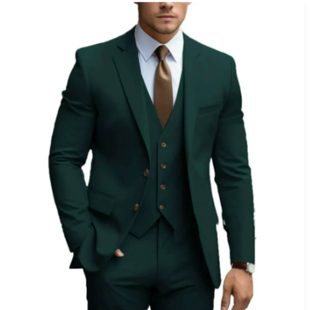 Costum de mireasă bărbătesc din 3 piese cu vestă 1