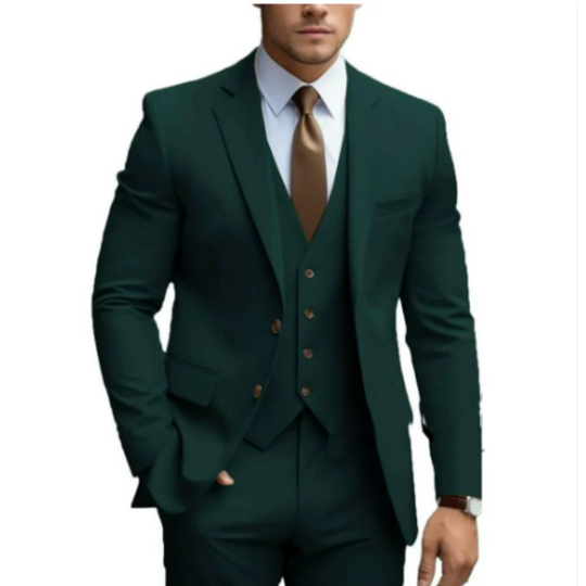 Costum de mireasă bărbătesc din 3 piese cu vestă 1