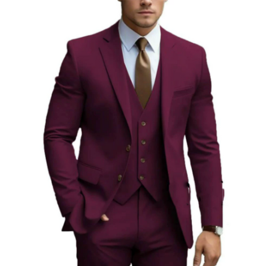 Costum de mireasă bărbătesc din 3 piese cu vestă 3