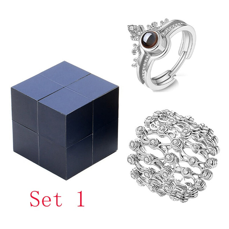 Cutie Pentru Puzzle-Ul Inelului Și Brățării