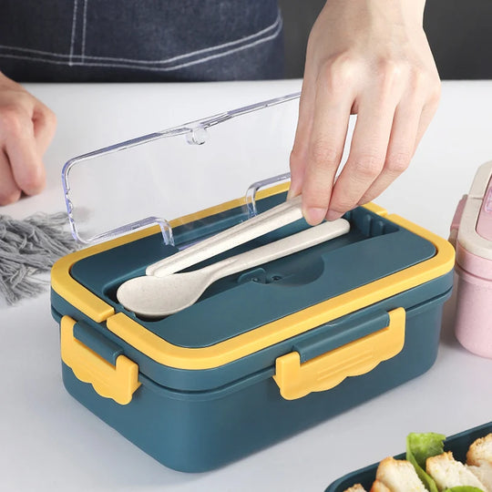 Cutie Bento Multi-Secțională pentru Depozitarea Alimentelor cu Capac Sigur 1
