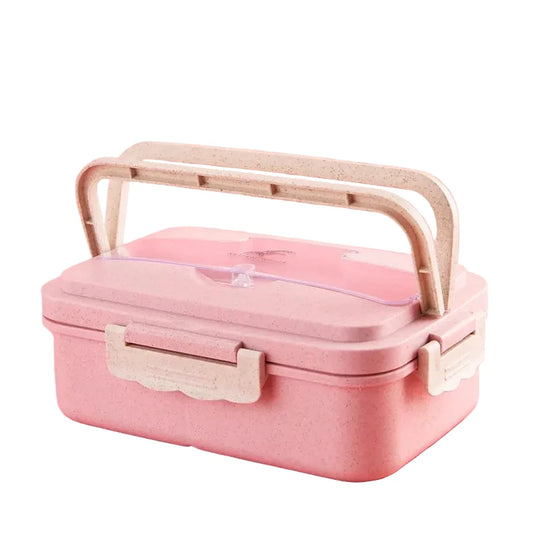 Cutie Bento Multi-Secțională pentru Depozitarea Alimentelor cu Capac Sigur 3