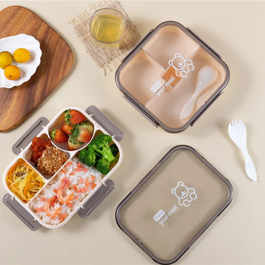 Cutie Bento Multifuncțională cu Compartimente pentru Pregătirea Meselor 2