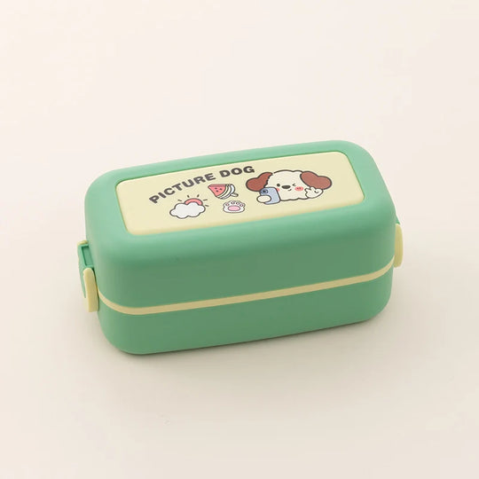Cutie de Prânz pentru Femei cu Design Ilustrat și Capac Etanș 0