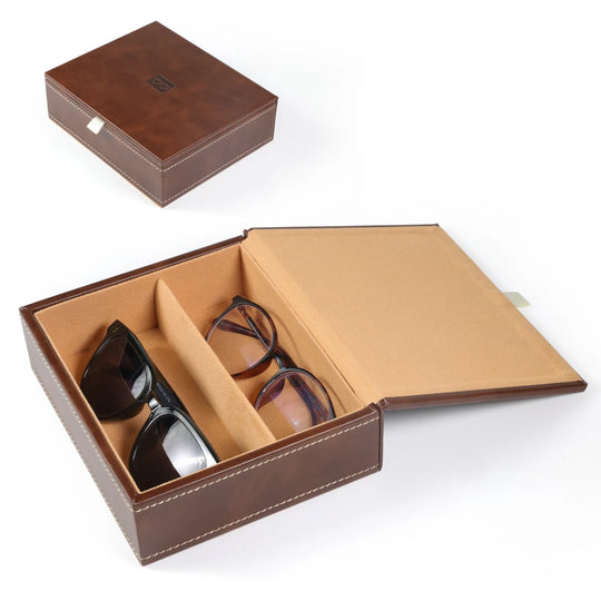 Cutie de depozitare pentru ochelari unisex compactă și elegantă 0