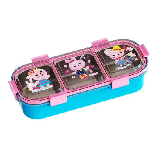 Cutie de prânz Bento cu compartimente multiple și tematică animală pentru copii și adulți 6
