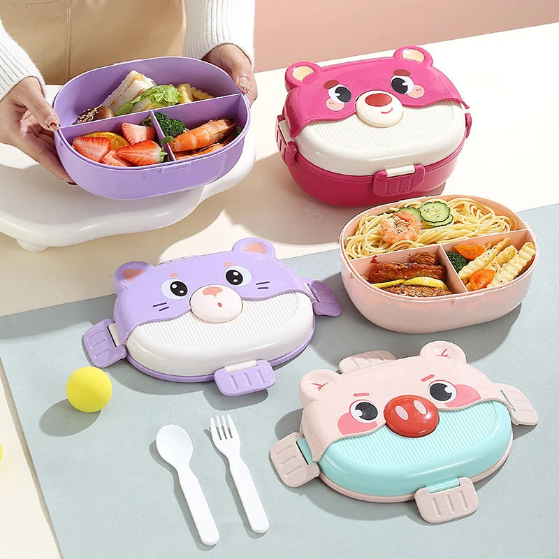 Cutie de prânz Bento cu design animal pentru copii și adulți 1