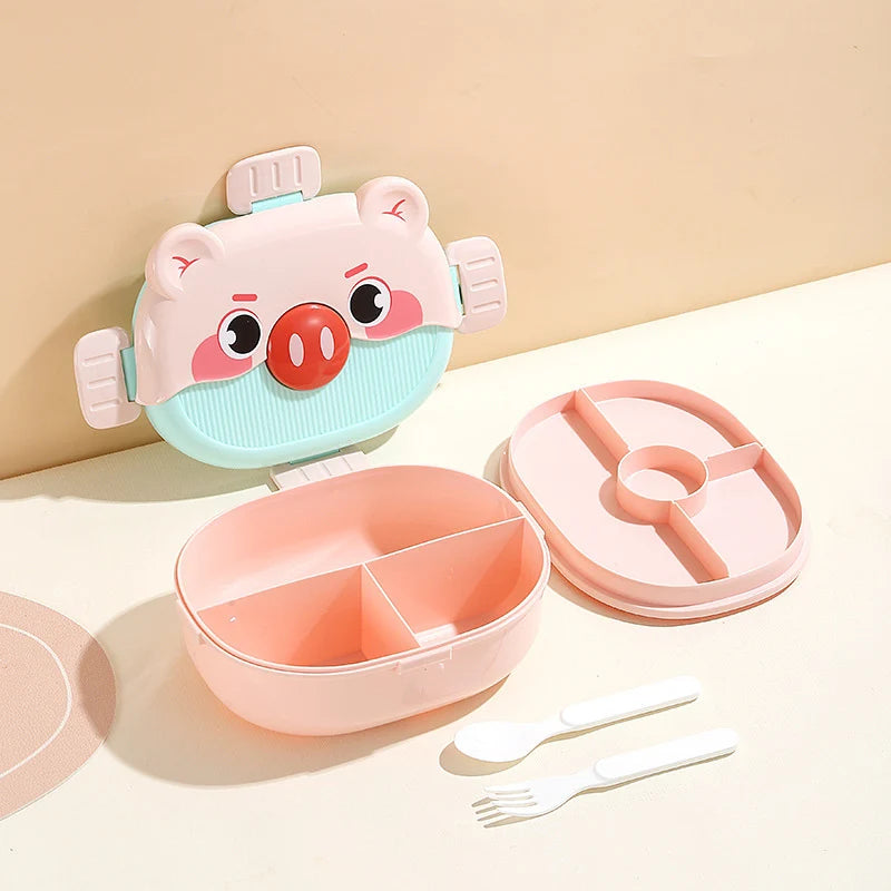 Cutie de prânz Bento cu design animal pentru copii și adulți 3