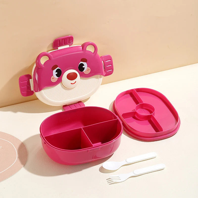 Cutie de prânz Bento cu design animal pentru copii și adulți 4
