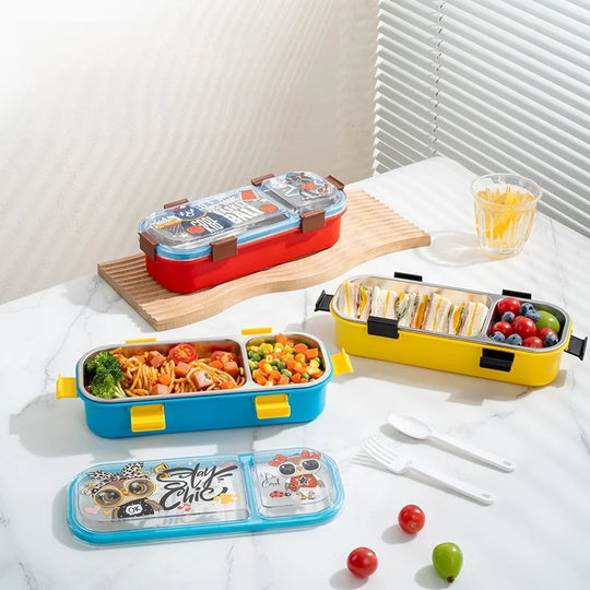 Cutie de prânz Bento cu design creativ și compartimente multiple 1
