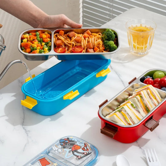 Cutie de prânz Bento cu design creativ și compartimente multiple 3