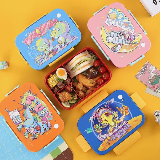 Cutie de prânz Bento cu design jucăuș pentru copii și adulți 3