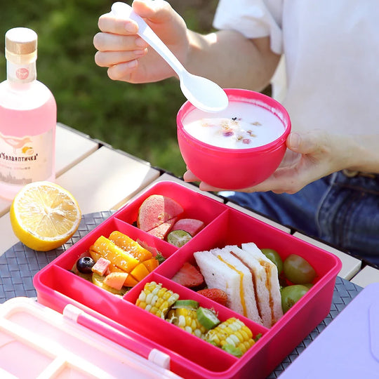 Cutie de prânz Bento cu design jucăuș pentru copii și adulți 4
