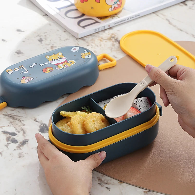 Cutie de prânz Bento cu design jucăuș pentru femei și bărbați 2