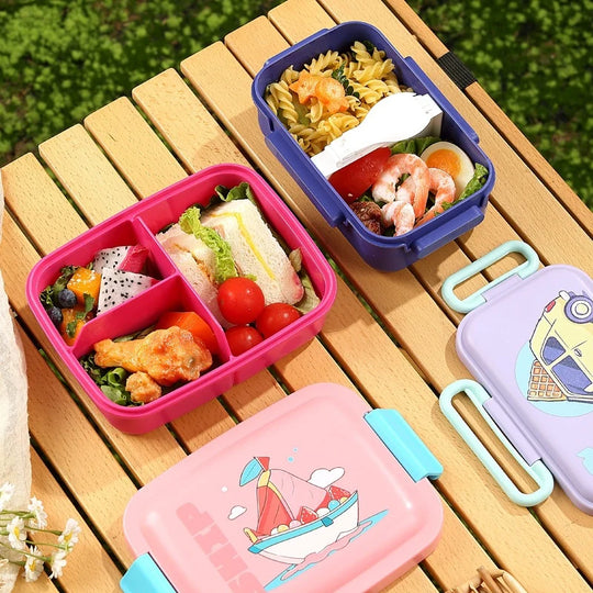 Cutie de prânz Bento cu tacâmuri integrate pentru femei și bărbați 3