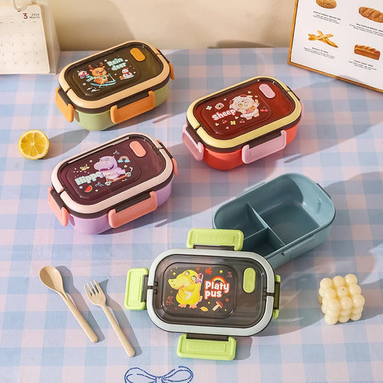 Cutie de prânz Bento cu tematică animală pentru copii și adulți 6