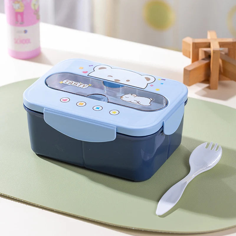 Cutie de prânz Bento multifuncțională cu compartimente multiple pentru femei 8